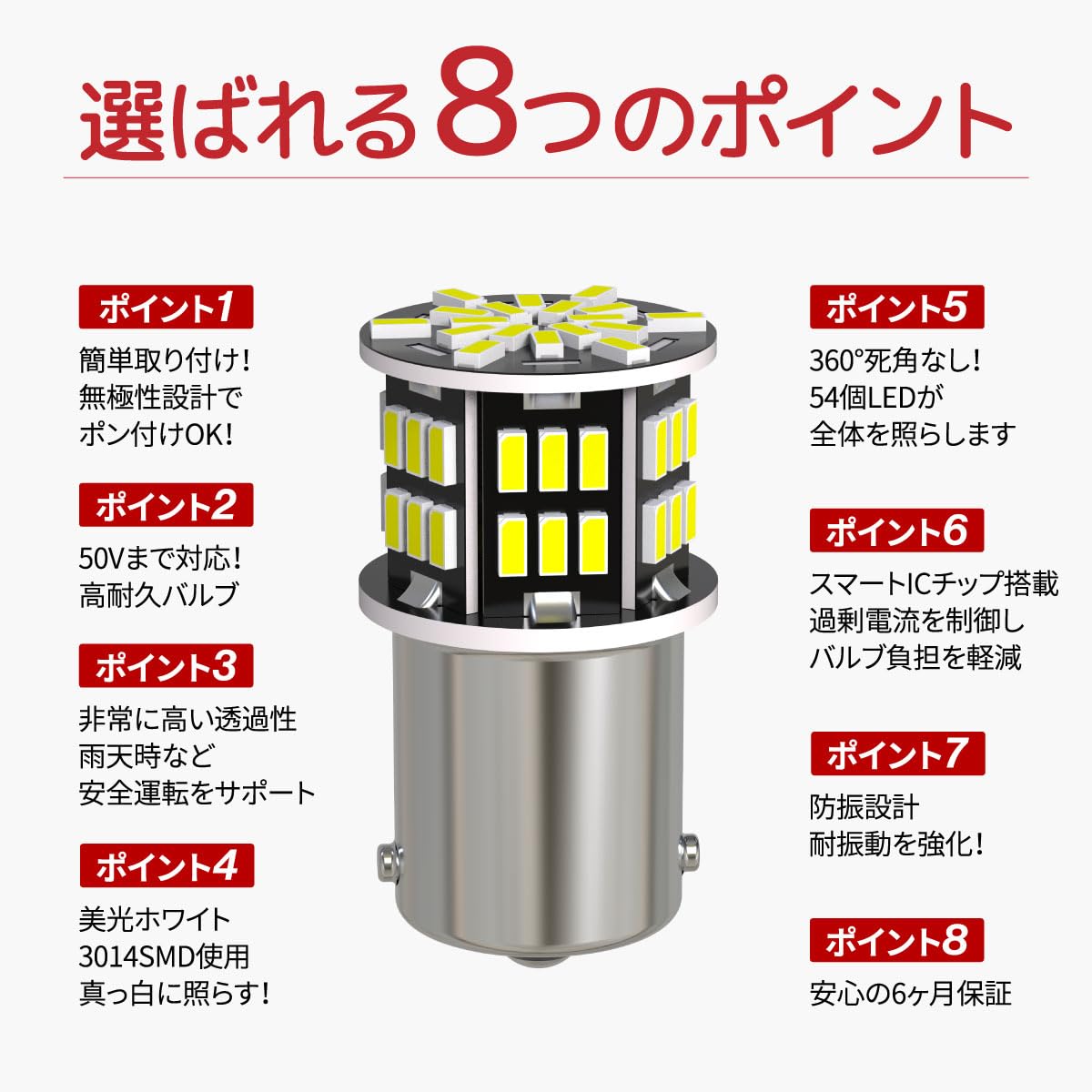 Amazon.co.jp: 24V トラック用 LED マーカー球 S25 BA15S 1156 75V耐