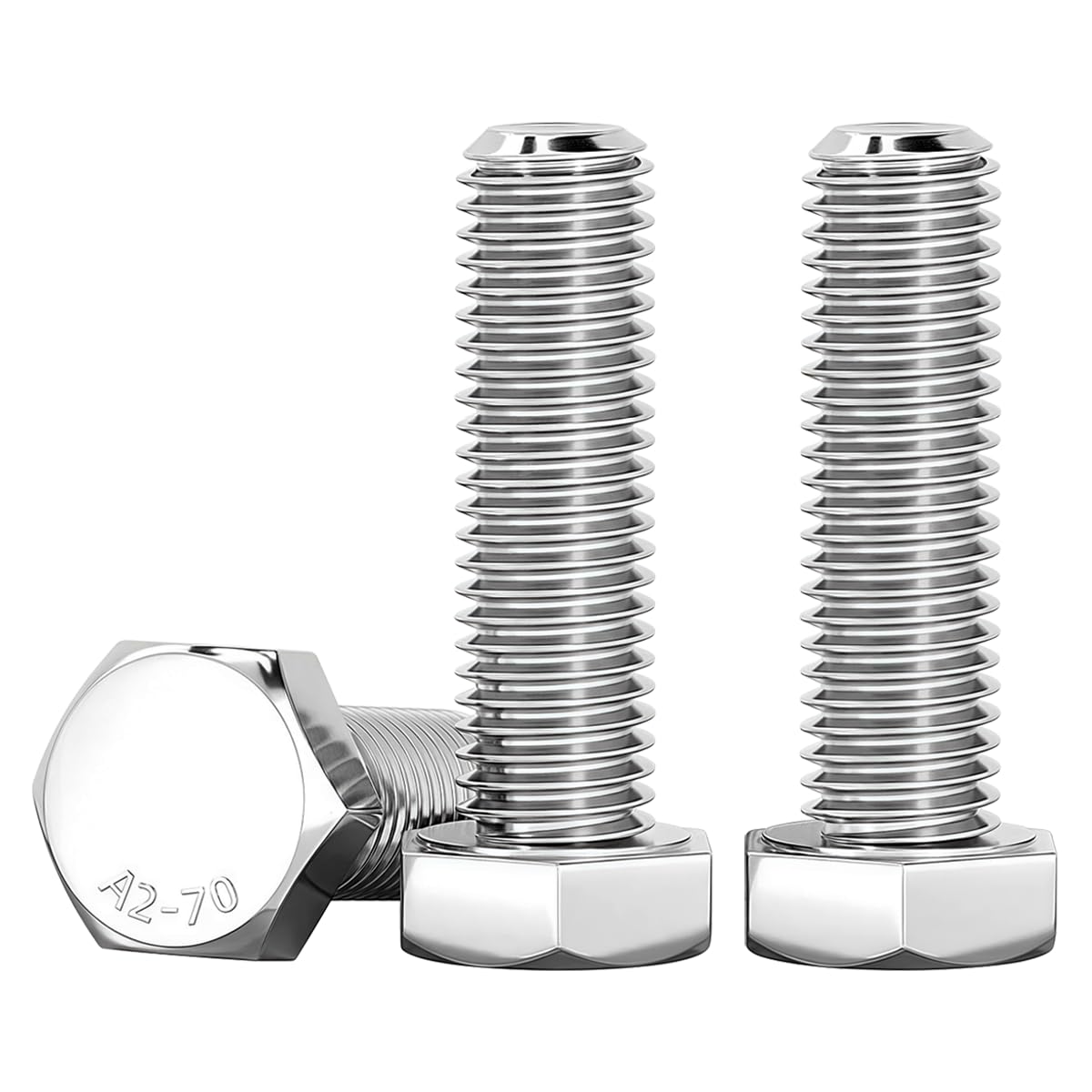 Drenky M10 Bolts 304 Stainless Steel M10 x 35mm Hex Head Screws Bolt 20 Pcs DIN 933 Screws for Furniture Repair Automotive & Machinery Assembly
