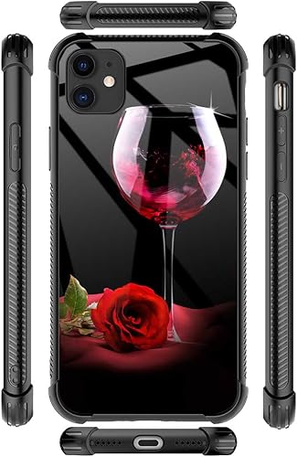Miniatura 7 de ZHEGAILIAN Funda compatible con iPhone 11, fundas de copa de vino compatible con iPhone 11 para niñas, esquinas reforzadas, TPU suave, a prueba de