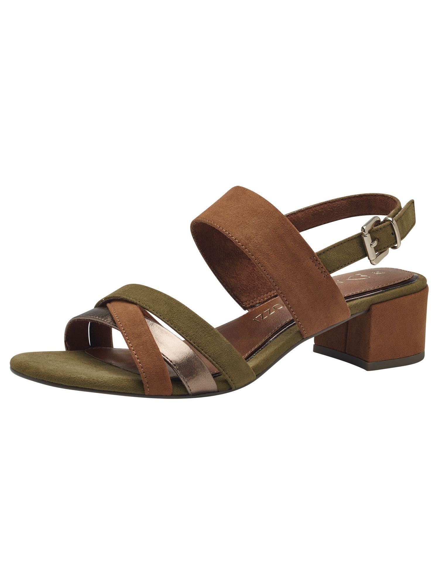 MARCO TOZZI Women's 2-28235-42 Heeled Sandal, FERN GREEN COM, 5.5