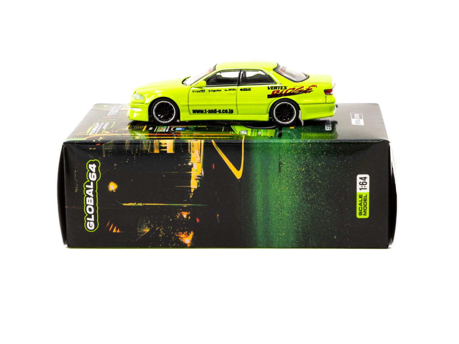 TARMACWORKS 1/64 Vertex Toyota Mark II JZX100 Light Green