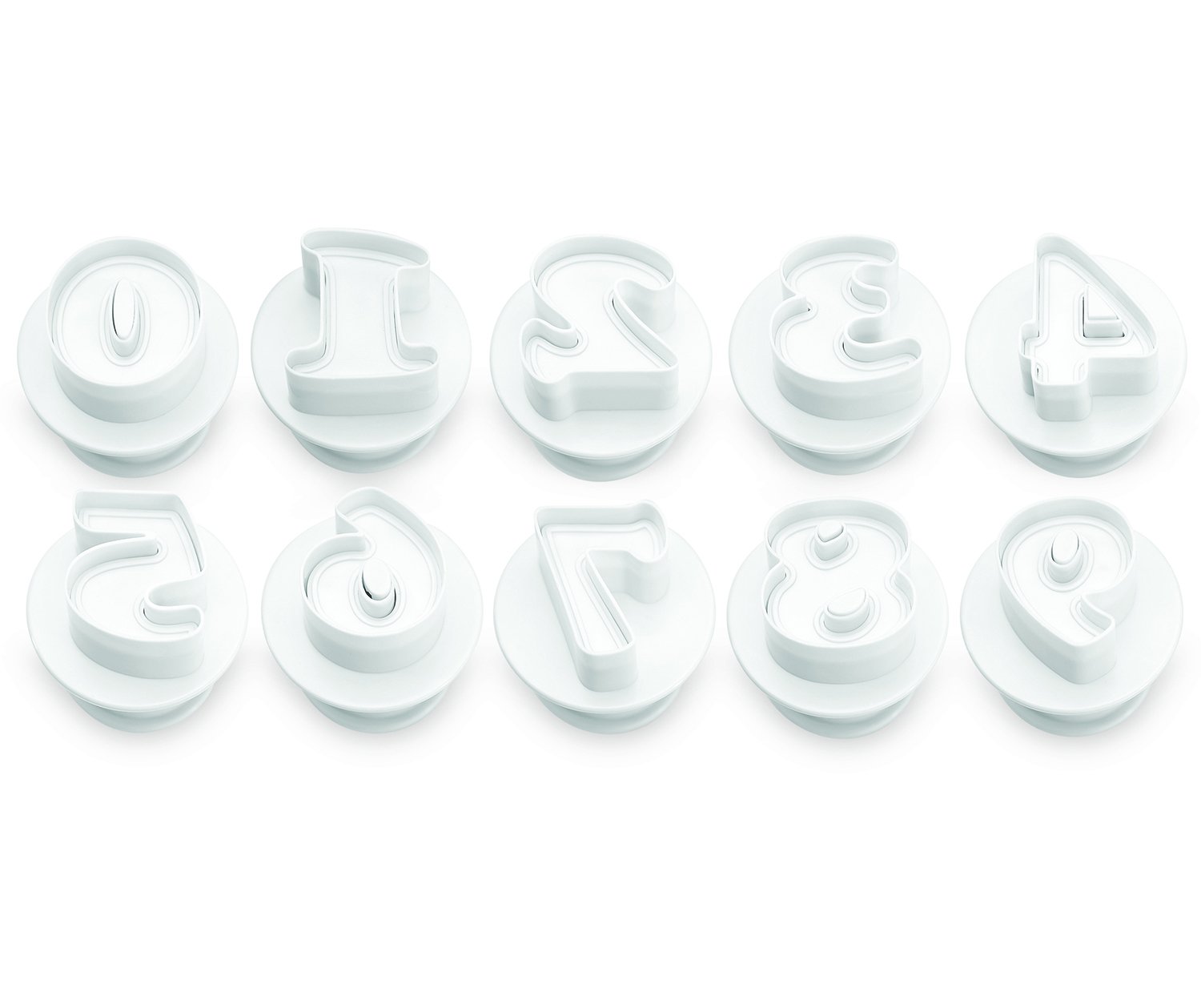 Ateco Fondant und Teigkolbenschneider und Präge, 10-teiliges Set