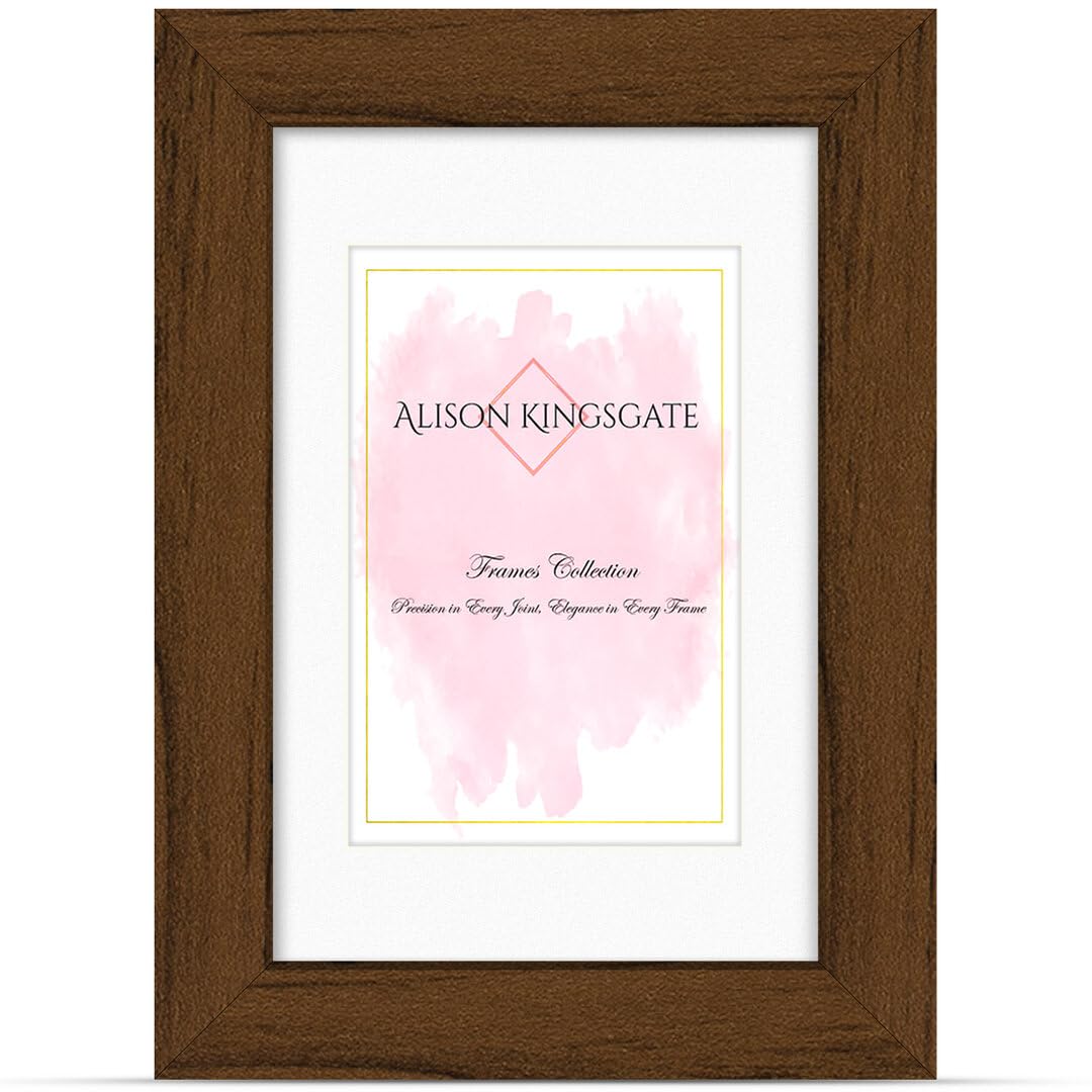 Alison Kingsgate 12X10 WALNUT Picture Frame with Mount for 10x8 Photos