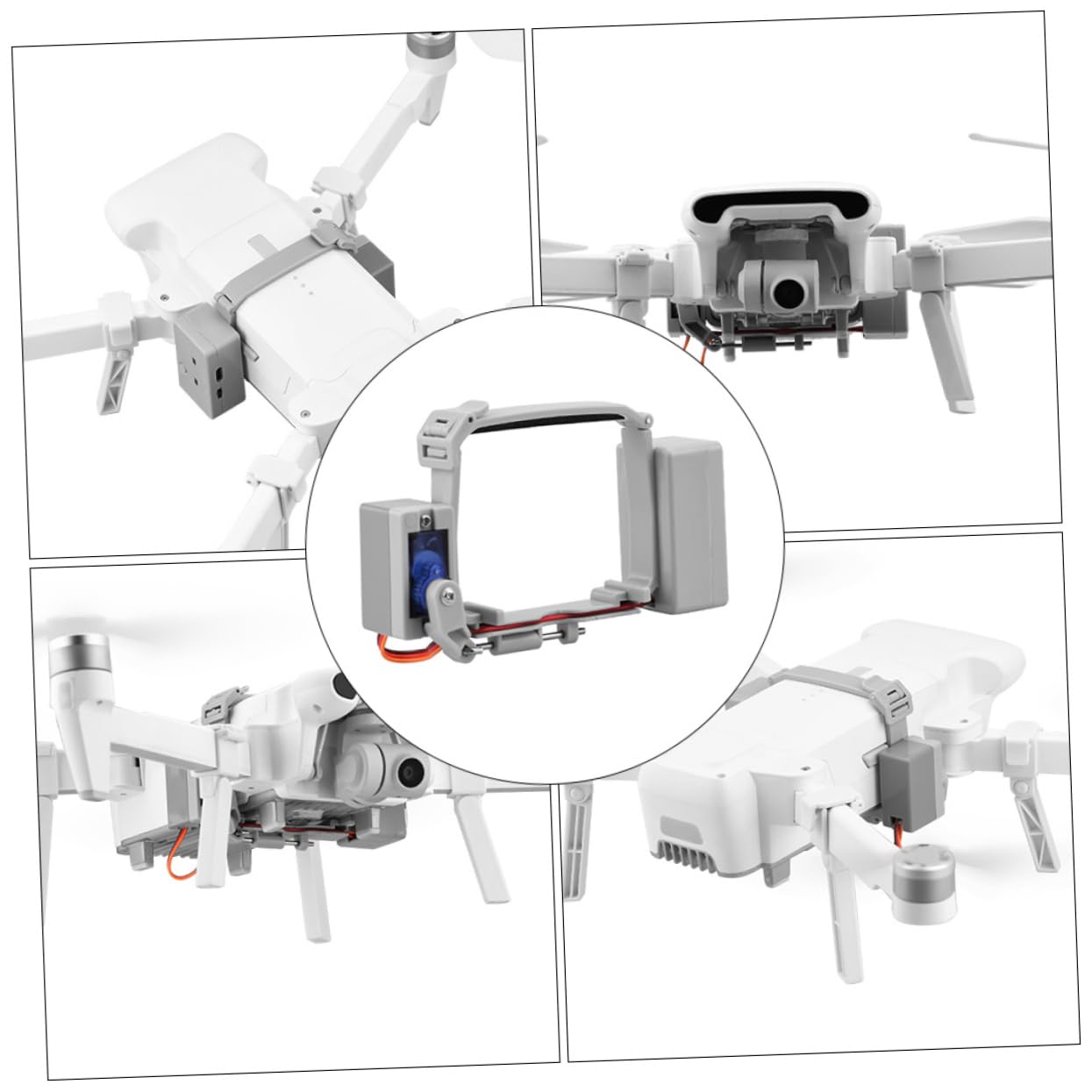 Toddmomy Lanciatore per Drone X8se 2020 Accessorio di Rilascio Carico Utile 100g Carrello di Atterraggio Esteso per Lancio Esche e Pubblicità, Compatibile per Appassionati e Hobbisti Drone