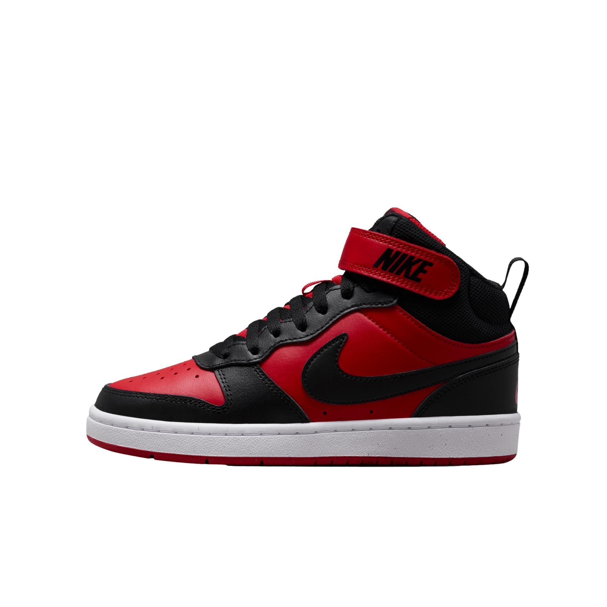Nike | Deportiva Nike Court Borough Mid 2 Infantil - Zapatilla Para Niño con Cierre de Cordones y Velcro - Modelo CD7782-602