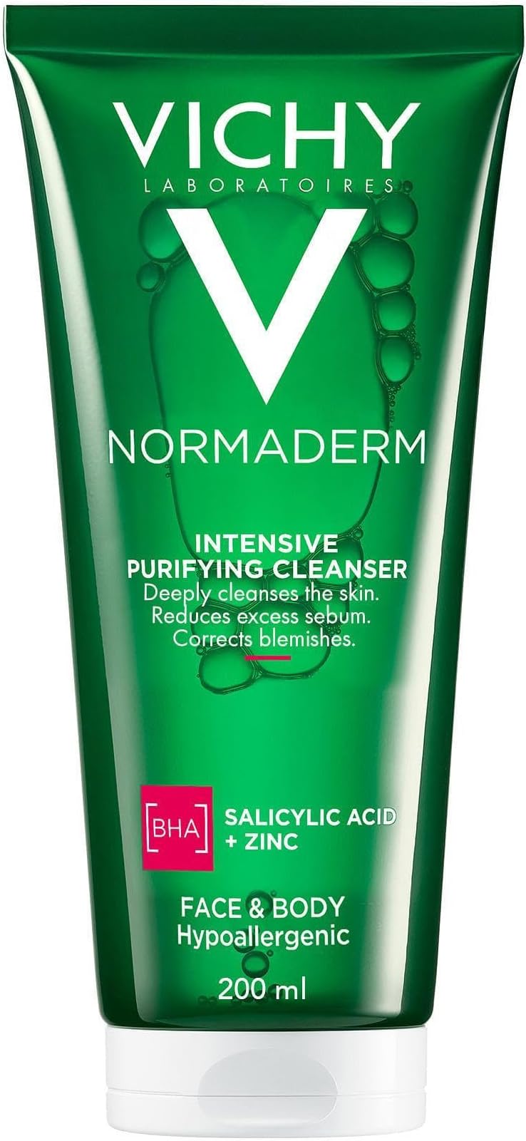Normaderm Intensive Purifying Foaming Cleanser Gel, Face & Body,200ml