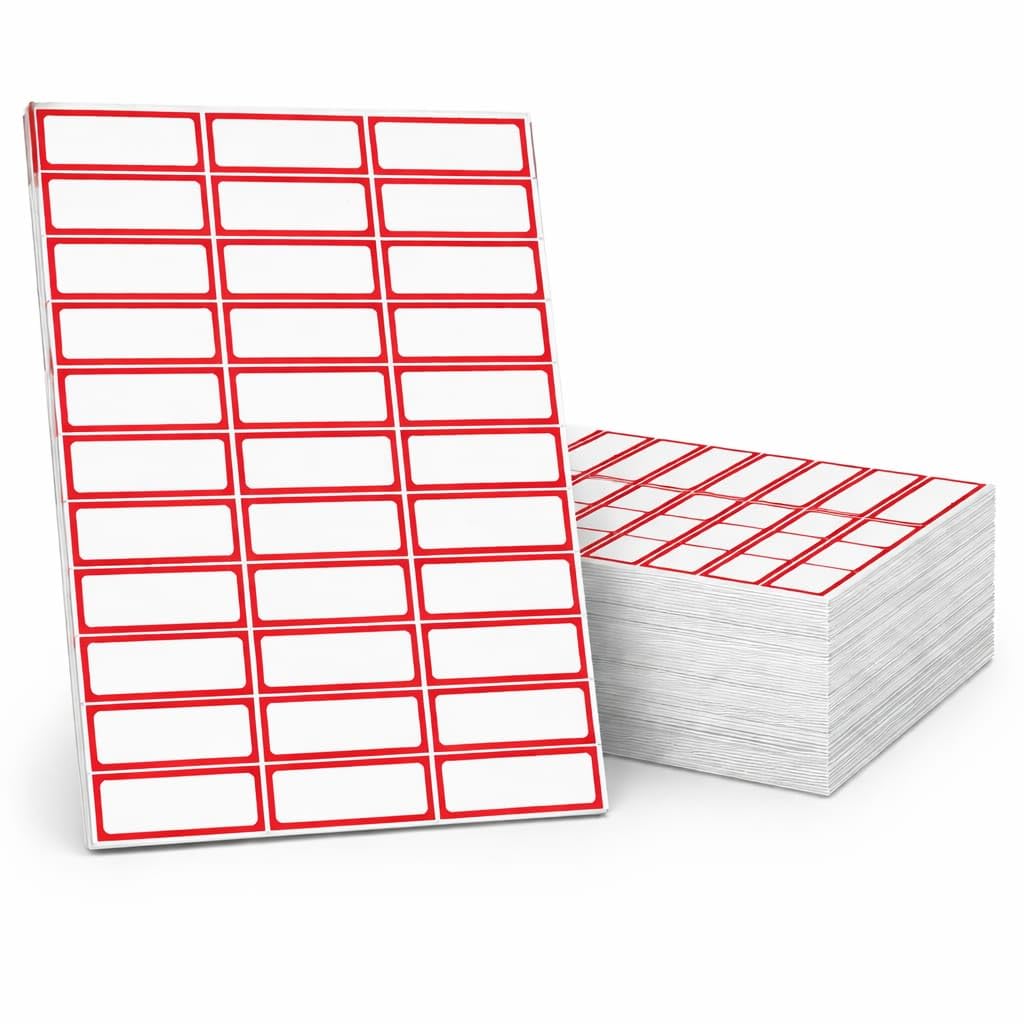 VTL MRP Price Labels Size No. 5 – Self Adhesive Rectangular Stickers with Red Border, Pack of 1000-image-10