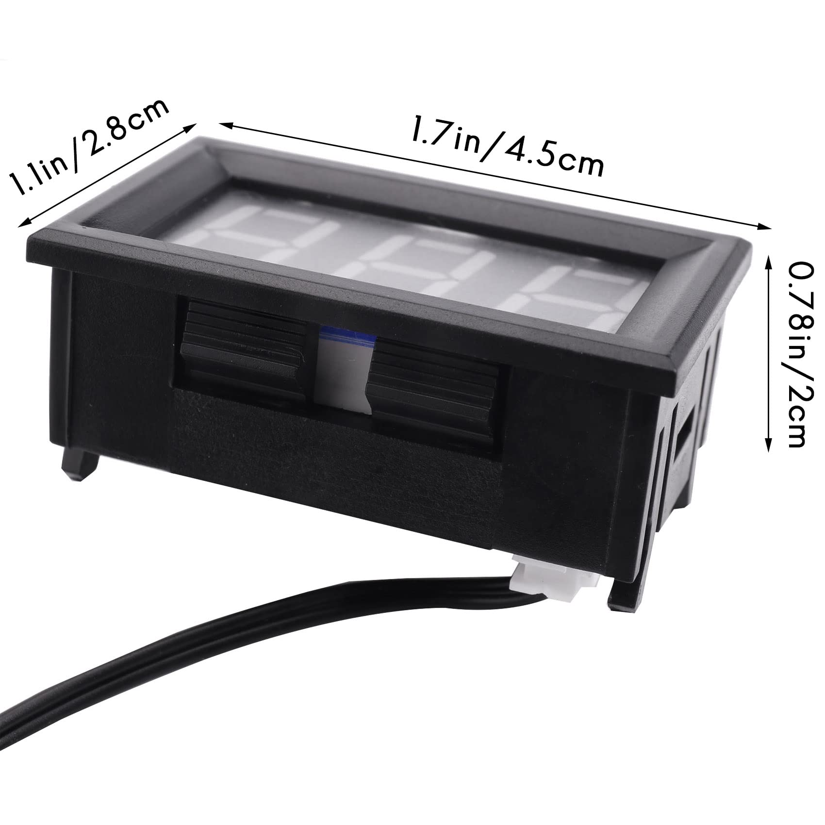 Pasuihcay DC 5-12 V - 50-110 Degree C Digital Thermometer Thermometer Refrigerator Temperature Detector with Probe [Parallel Item] Blue