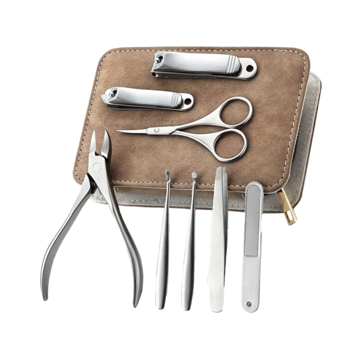 PLAFOPE 1satz Nagelknipser Und Feile Für Pediküre Und Maniküre Teiliges Nagelpflege Pu-ledertasche Langlebig Und Rostfrei Für Zuhause Und Unterwegs