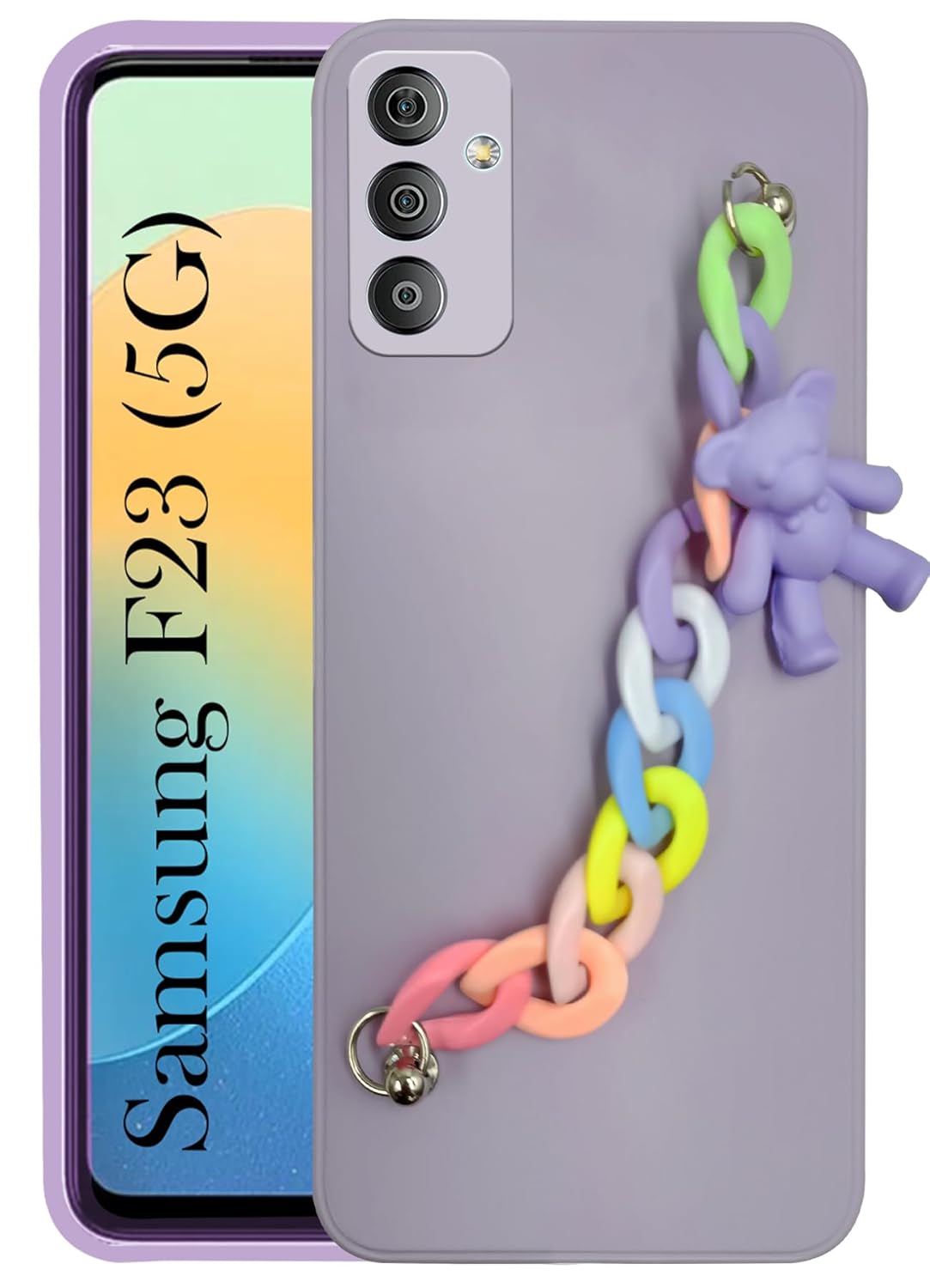 Jkobi Back Cover for Samsung Galaxy F23 5G Girls Case with Bracelet (Wrist Hanging Chain | Teddy Toy Cartoon) Jkobi Back Cover for Samsung Galaxy F23 5G Girls Case with Bracelet (Wrist Hanging Chain | Teddy Toy Cartoon)