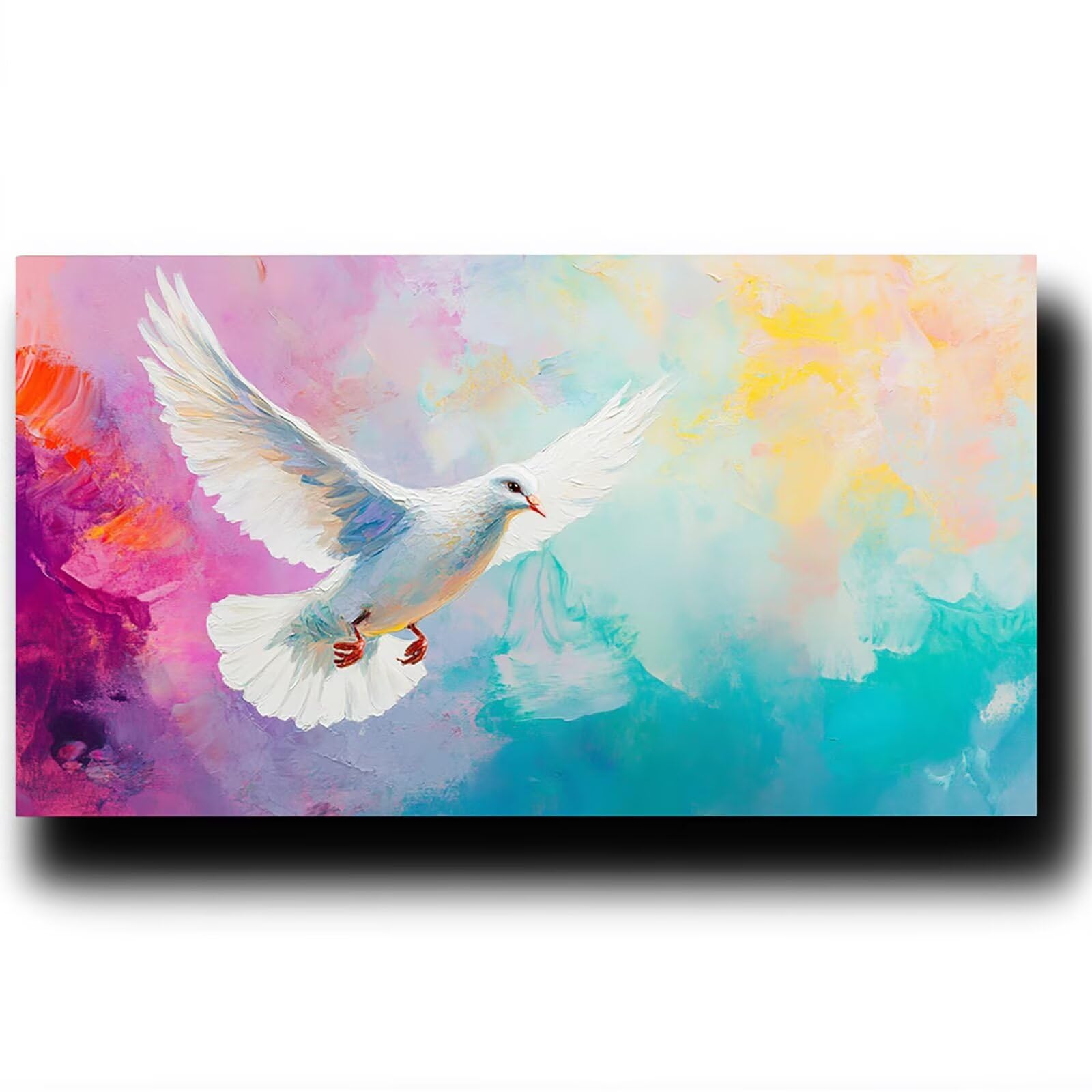 Pintar por Numeros Adultos Pichón, Pintar por Numeros Niños Kit Manualidades Adultos Abstracto Cuadros para Pintar por Numeros Pintura Acrílico, Cuadros Decoracion Salon Modernos 80X160cm 7w-N-N