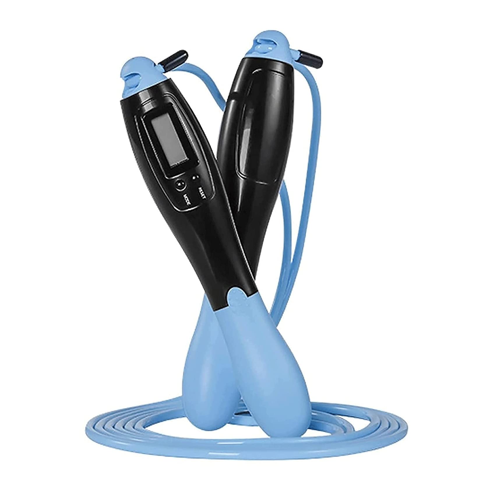Salto Corda, Corda di Salto con contatore for Esercizio Fitness, Regolabile Digitale Senza Cordless velocità saltando Corda Allenamento Allenamento for Adulti, Donne, Uomini, Bambini