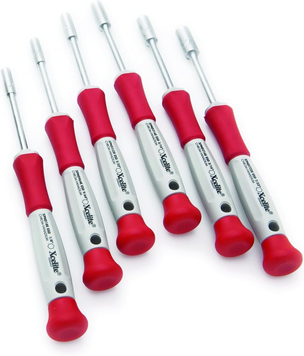 Weller Xcelite 6 Pieces ESD-Safe Precision Nutdriver Set with Storage Case | XPND600
