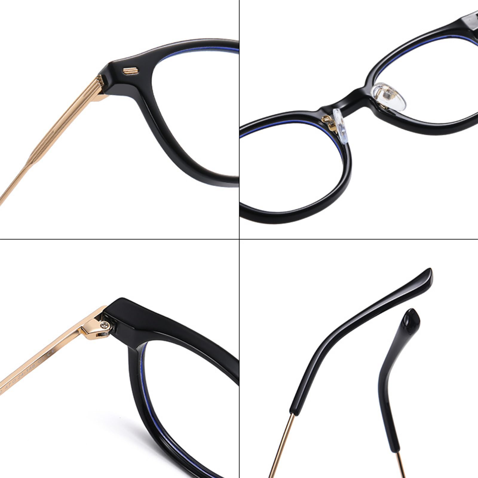 Occhiali Luce Blu Uomo Donna Antiriflesso TR90 Anti Affaticamento Anti UV Occhiali Anti Luce Blu Occhiali da Computer per Gaming/TV/Cellulare,E