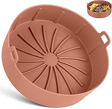 Silicone Air Fryer Liners for Ninja 3.8L Fryer, Reusable Air Fryer Silicone Liner for Ninja Air Fryer Accessories, Air Fryer Basket Airfryer Liners for Ninja