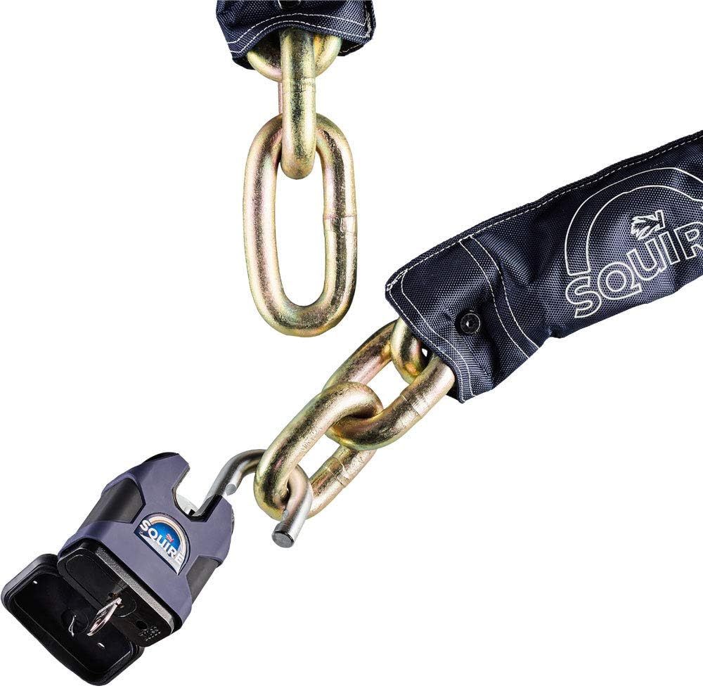 SQUIRE SS80C/S/TC22/5 Lock & Chain, Blue, One Size