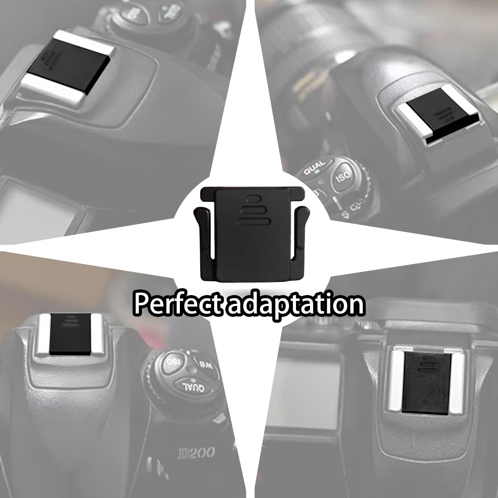 Lot de 4 Couvre-griffe Flash pour Appareil Photo – Compatible Canon EOS R5C R5 R6 RP R, 5D IV III, 1D X III, M50, Rebel T8i T7i
