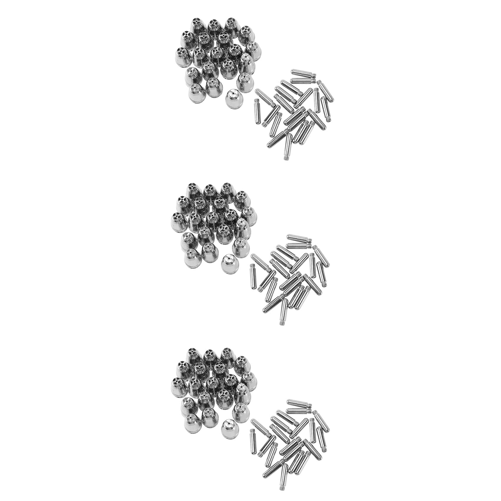 Jnchdghwa 120Pcs AG60 Plasma Cutting Torch Consumable SG55 Plasma Cutter Kit 60A -60 Plasma Torch Tip Electrode Nozzle