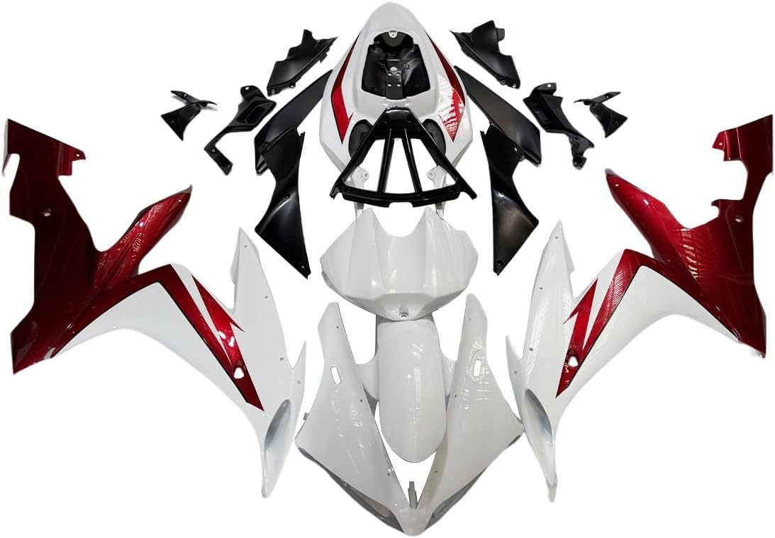 Red White Fairing Kit Fit for Yamaha YZF R1 YZF1000 2004 2005 2006 YZF-R1 04 05 06 Injection Bodywork ABS Plastics Complete Body Kit Body Frame