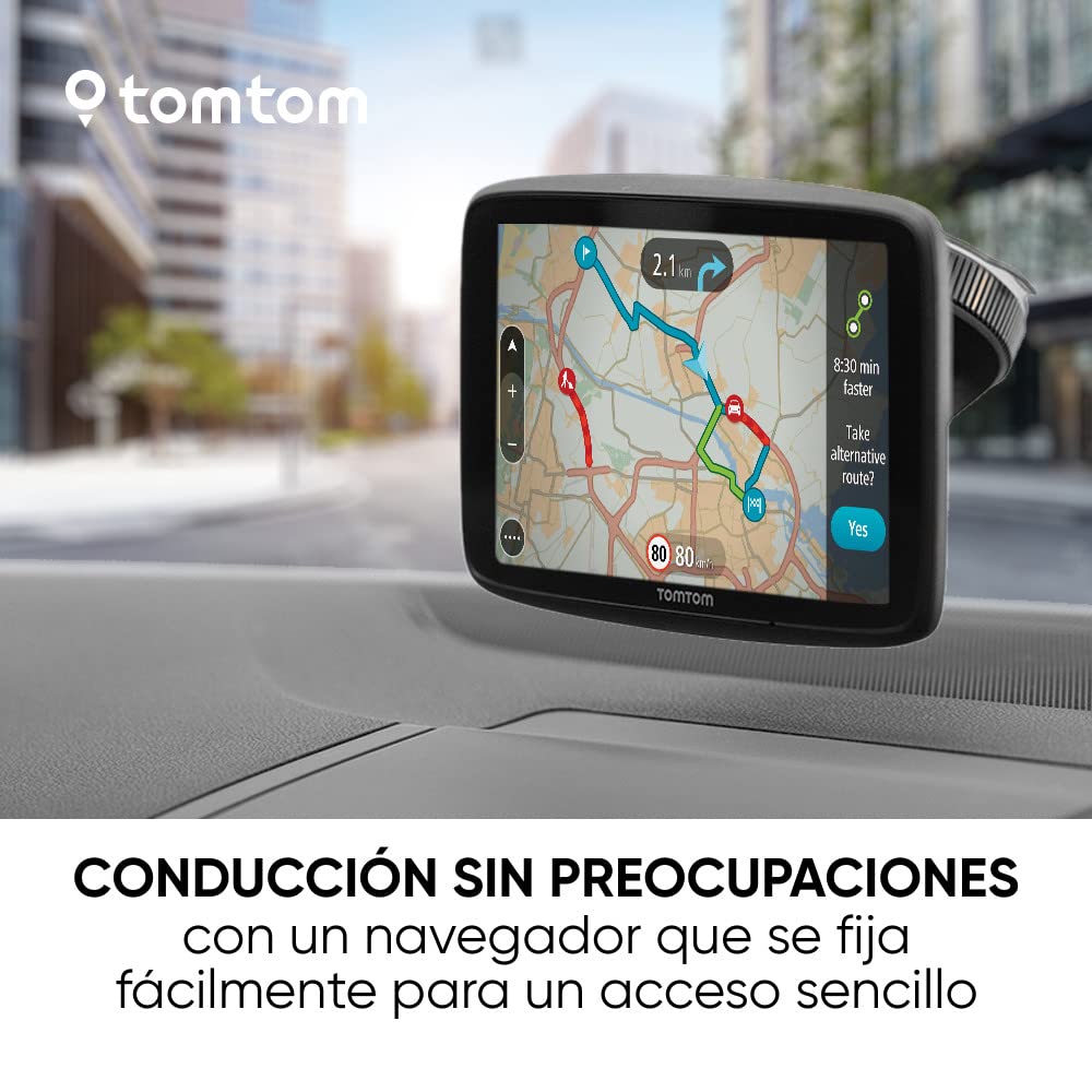 TomTom Cargador magnético y Soporte de Montaje con alimentación, Compatible con GO Discover 7", GO Expert 7" y GO Camper MAX de 1.ª generación (consulte la Lista de compatibilidad a continuación)