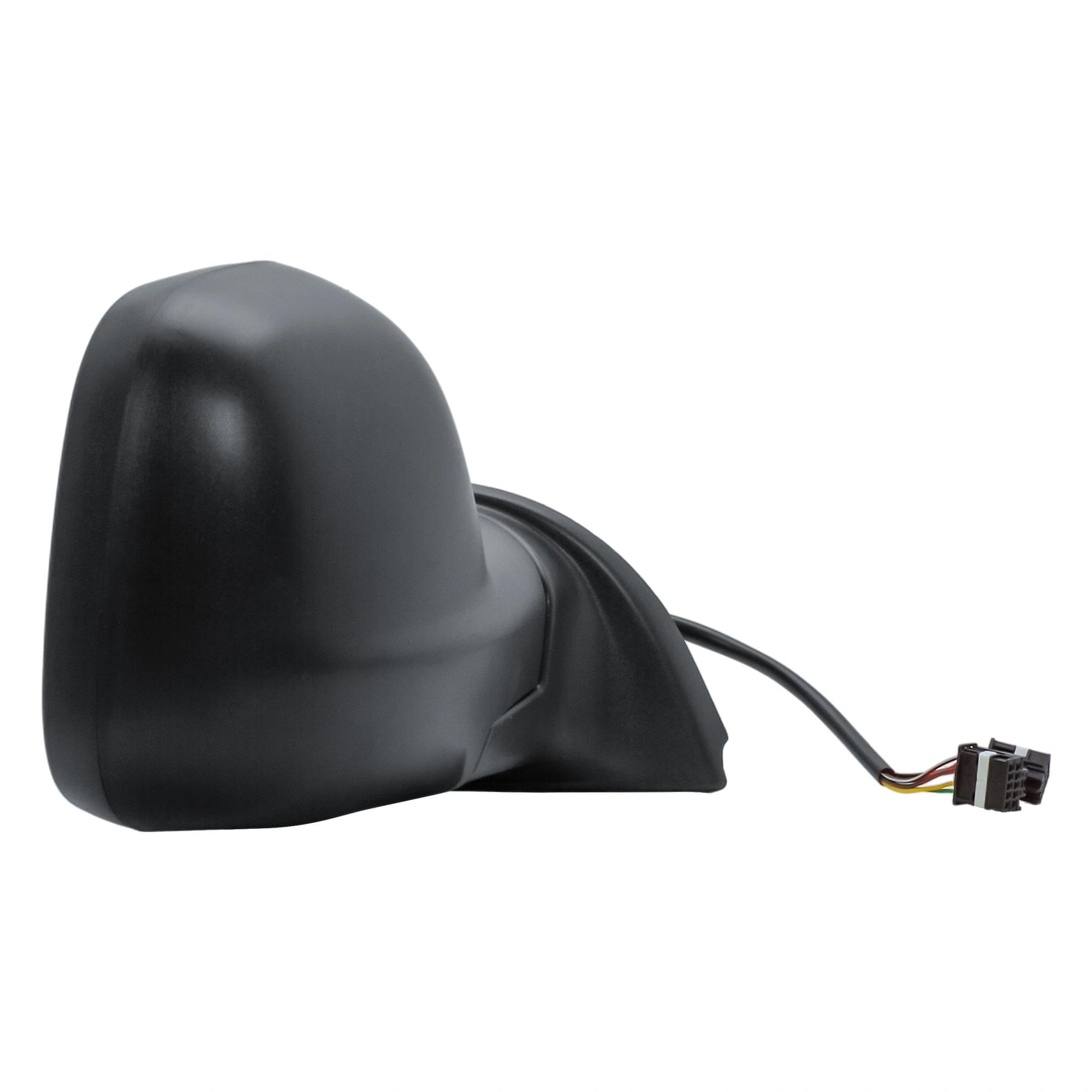 Espejo retrovisor exterior derecho manualmente plegable, eléctrico y calefactable, mate negro para Citroën Berlingo, Peugeot Partner, Opel Combo, Toyota ProAce City, Fiat Doblò 2016–2024