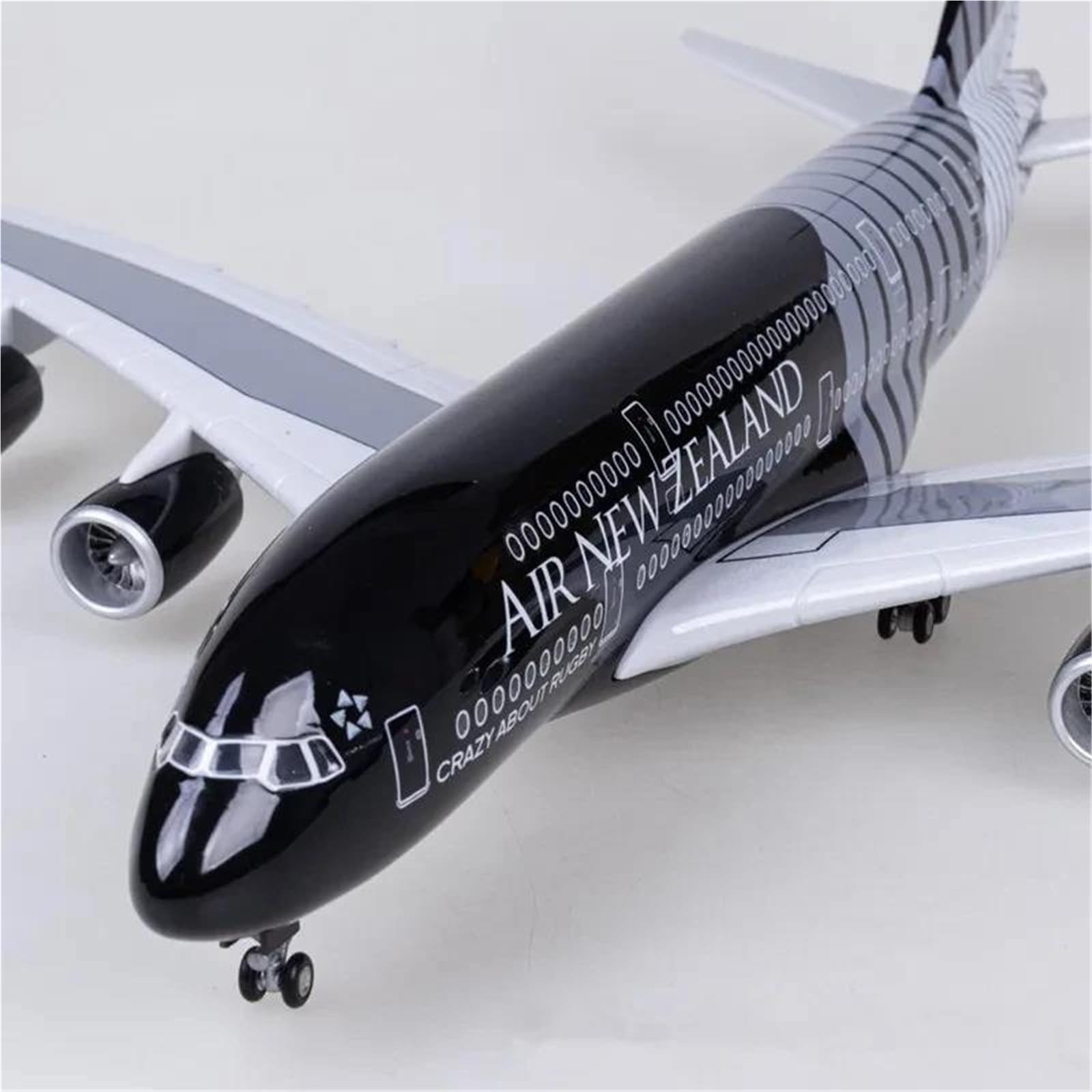 1 130 dla dużego modelu samolotu nowa zelandia 380 z oświetleniem LED Diecast samoloty ulubione lub wyświetlacze stacjonarne Hobby zestaw do gier