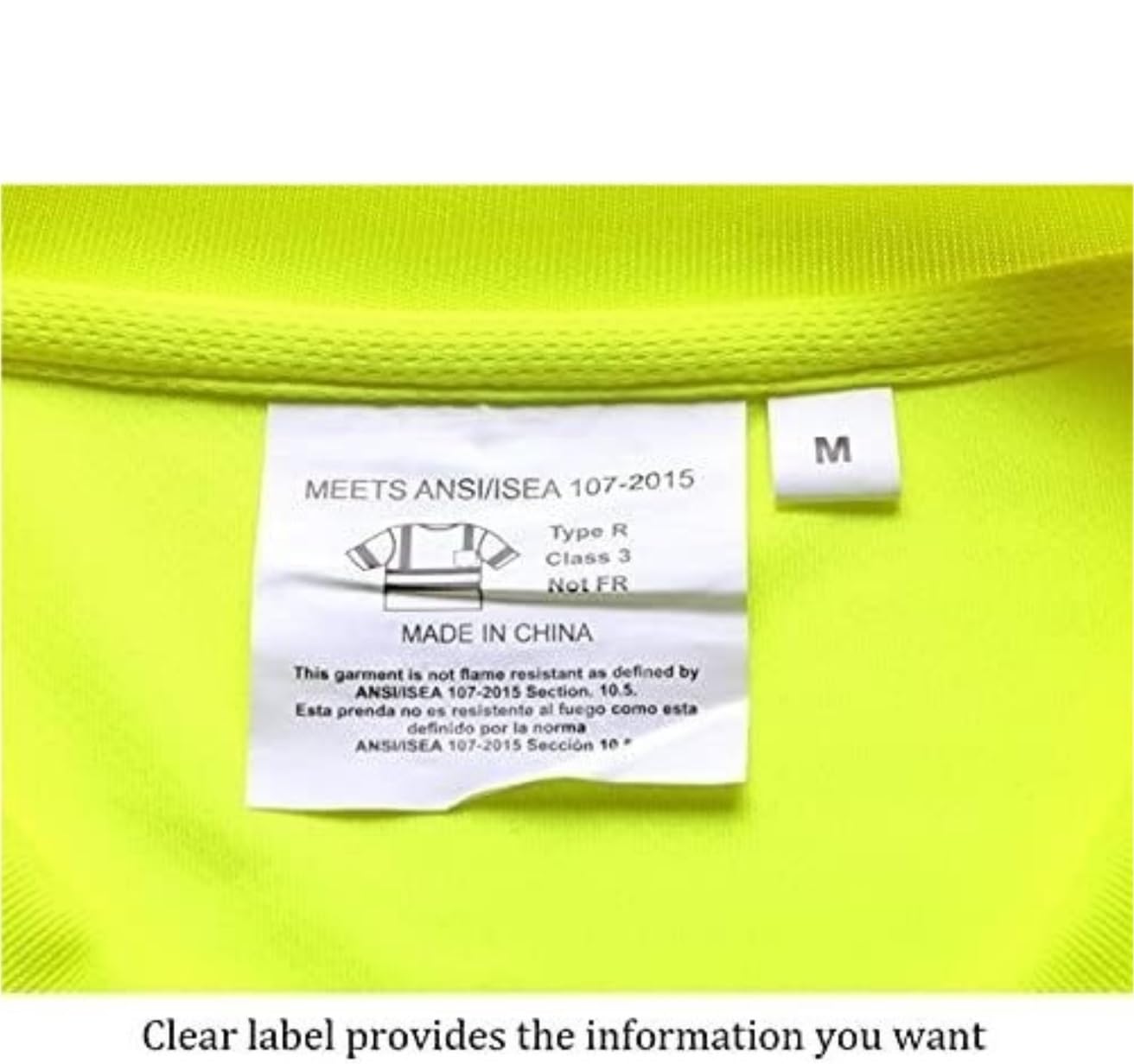 Ropa De Seguridad Chaleco De Seguridad Reflectante Alta Visibilidad Camisas Trabajo Chalecos Rayas Reflectantes para Hombres con Tiras Reflectantes(Large)