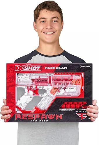Miniatura 5 de X-Shot Faze Clan Respawn con 12 bolas de dardos + paquete de 50 bolas de dardos
