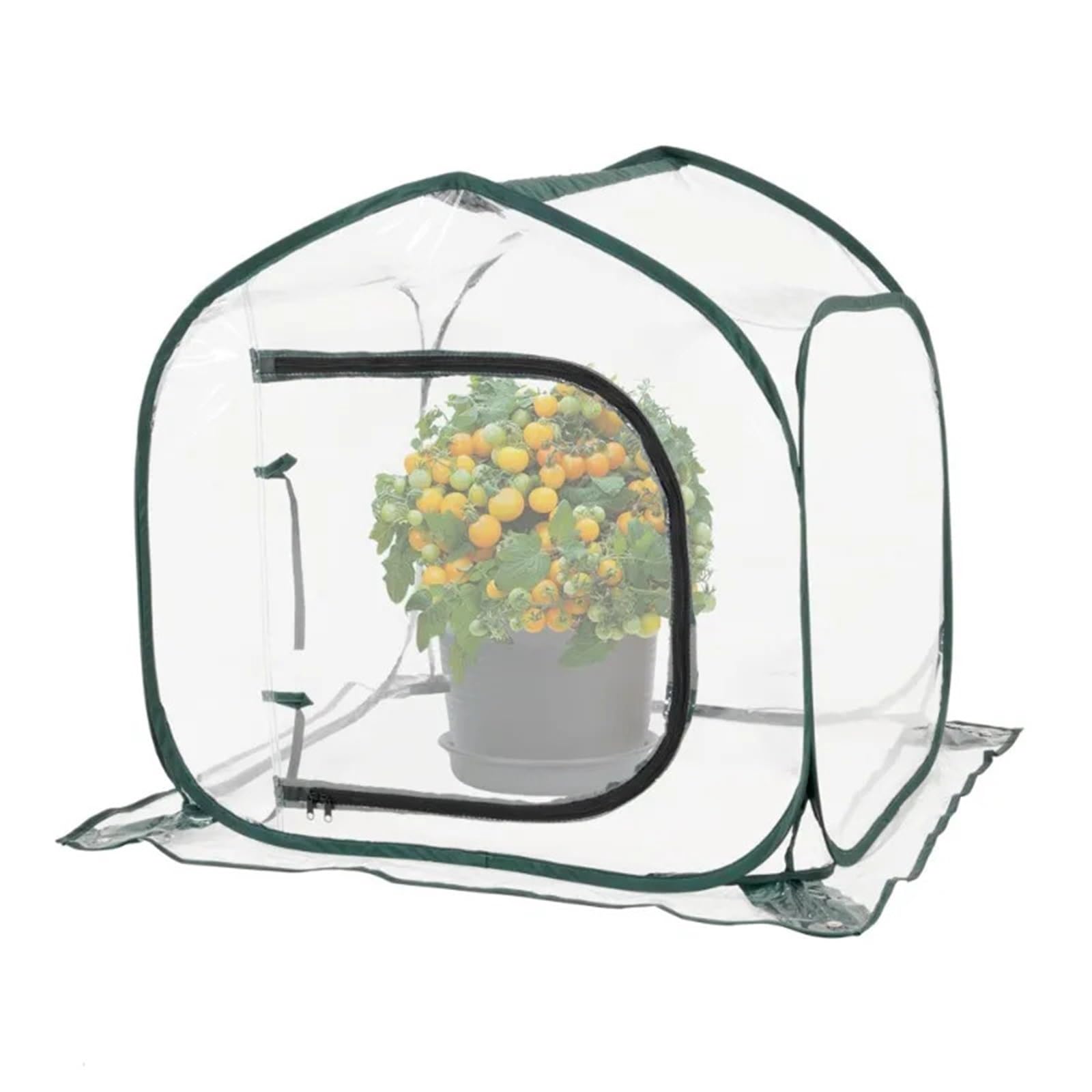 Serra pieghevole trasparente a scomparsa con borsa portaoggetti for giardini interni ed esterni, portatile, di grandi dimensioni