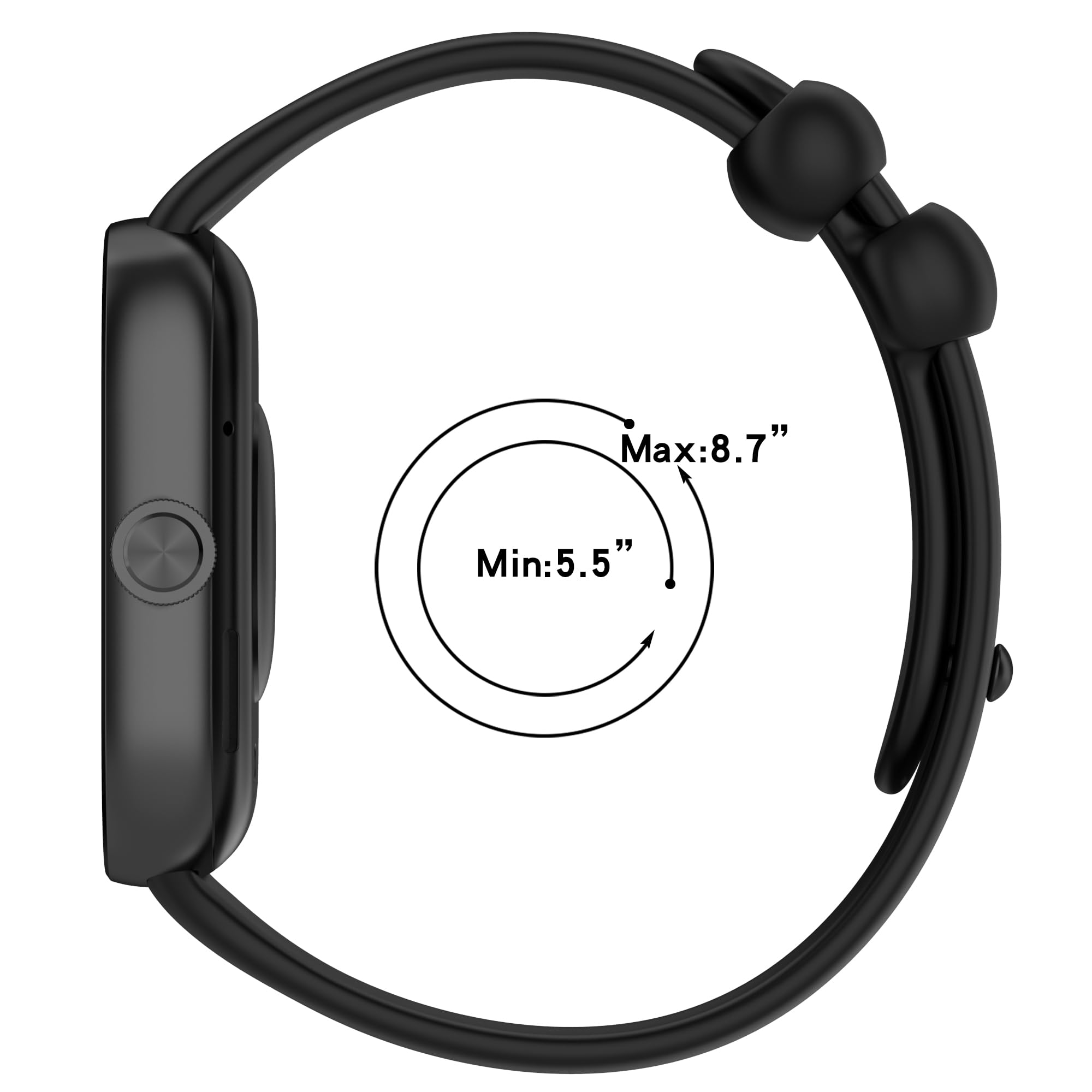 Cinturino compatibile con Xiaomi Smart Band 8 Pro Bracciali Sport Impermeabile Cinturino di ricambio in silicone per Xiaomi Mi Band 8 Pro Cinturino per orologio da polso Uomo Donna