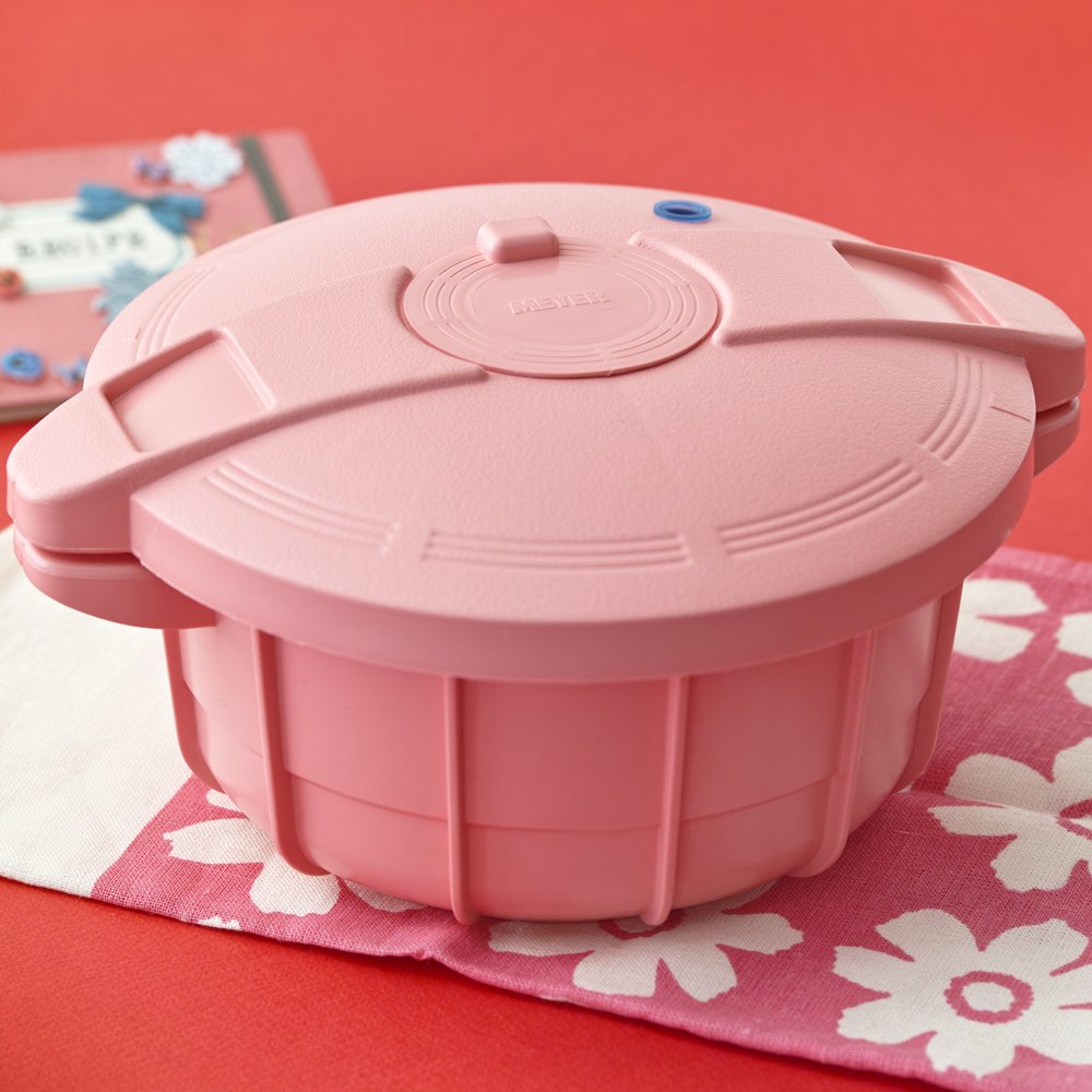 Amazon｜マイヤー 旧タイプ「電子レンジ圧力鍋 2.3L」ニューピンク
