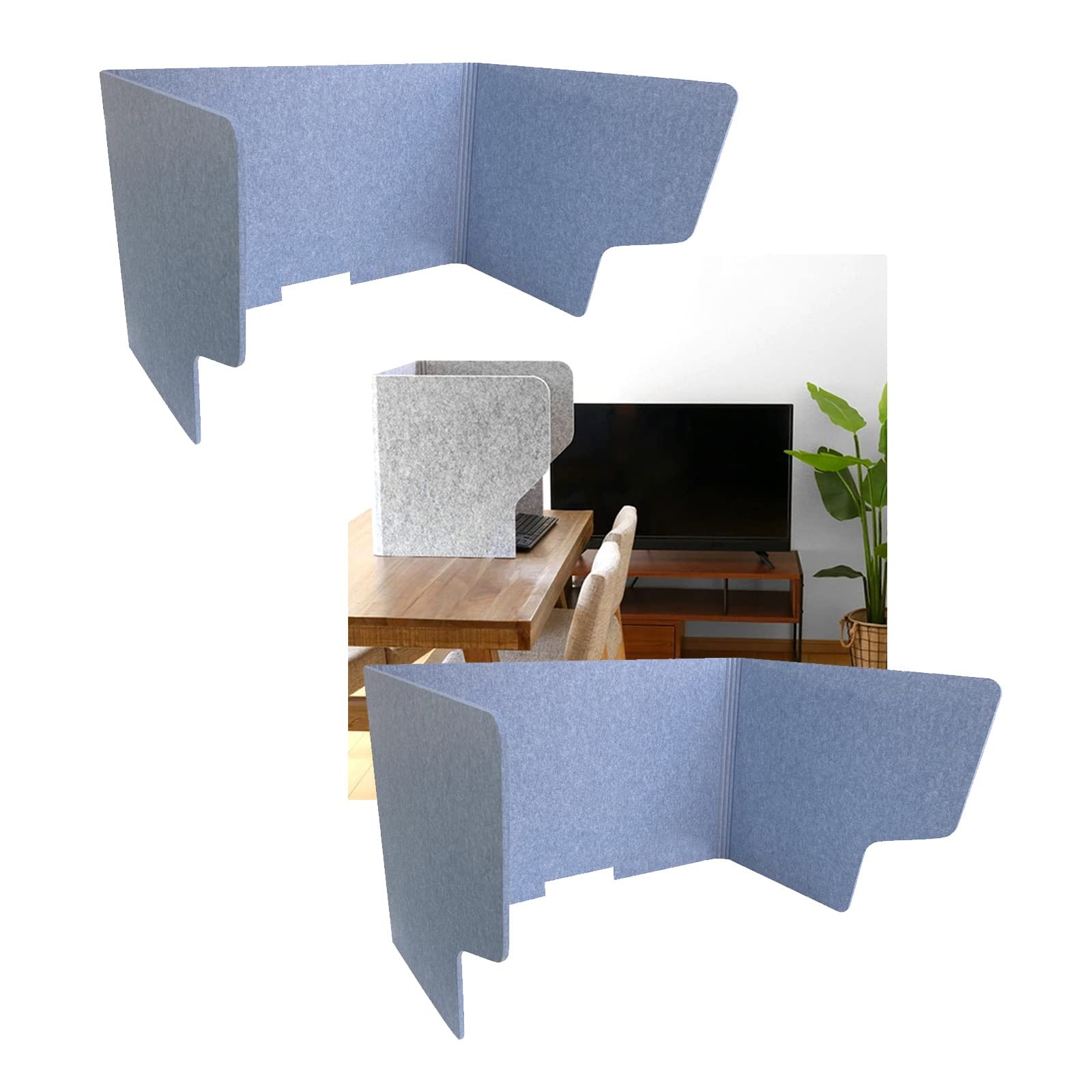 Buy Free Standing Panels 2pc Acoustic Partition Test And Desk Dividers, Folding Portable Office