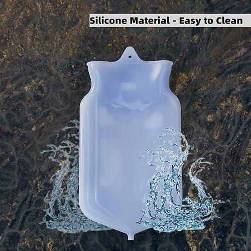 Miniatura 4 de Kit de bolsa de enema de silicona reutilizable, 2L, limpieza de enema de café y agua, manguera de silicona de 6.56 pies de largo, ducha anal para