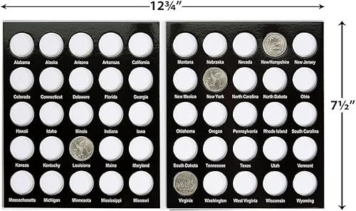 Miniatura 3 de Current Collector 50 States Quarter Álbum 1999-2009 Tapa dura de Estados Unidos Colección de Monedas y Libro de Exhibición, Historia Americana,