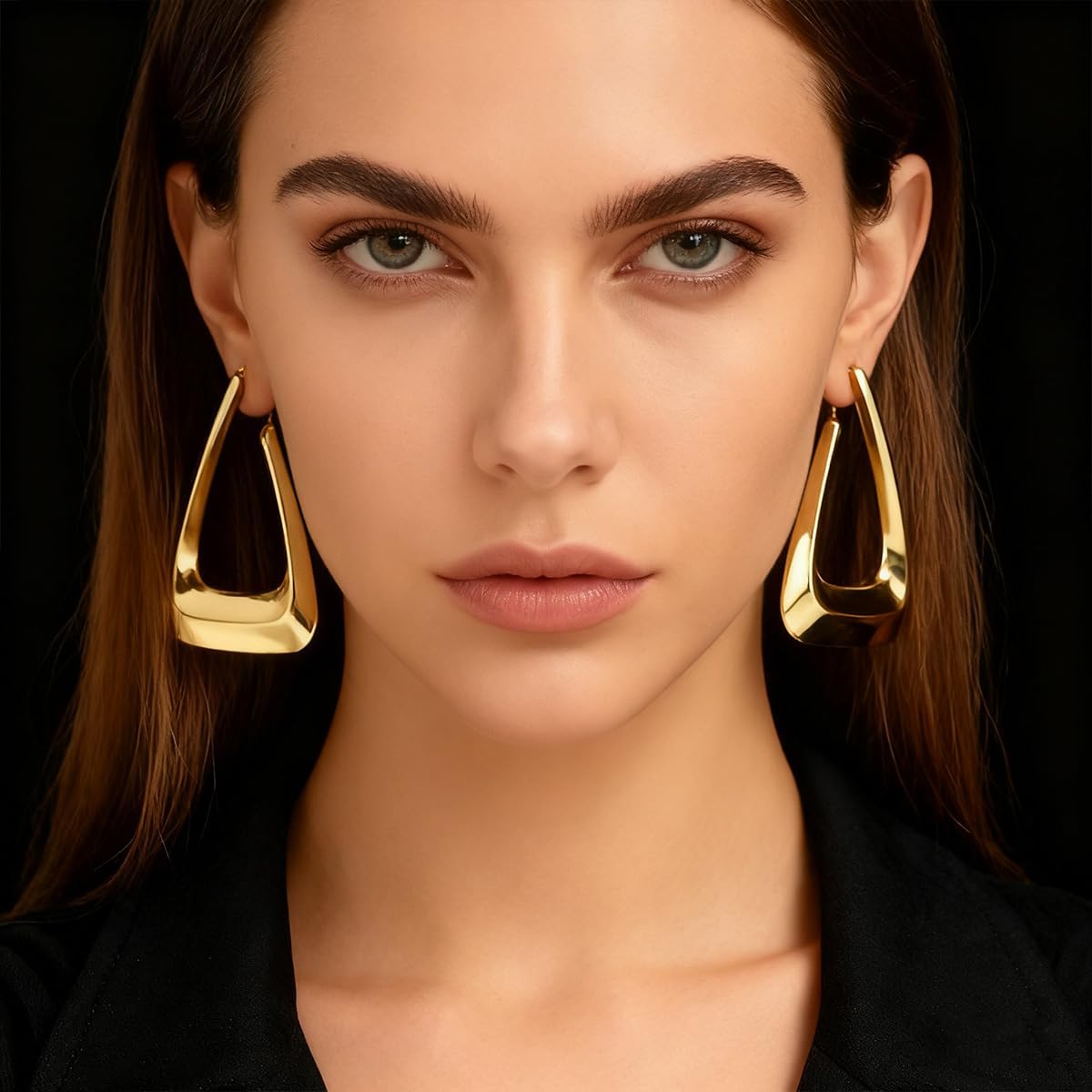 Large Triangle Earrings for Women Geometric Drop Dangle Earrings Geometric Gothic Earrings Earrings Women's Punk Jewelry - Image 6