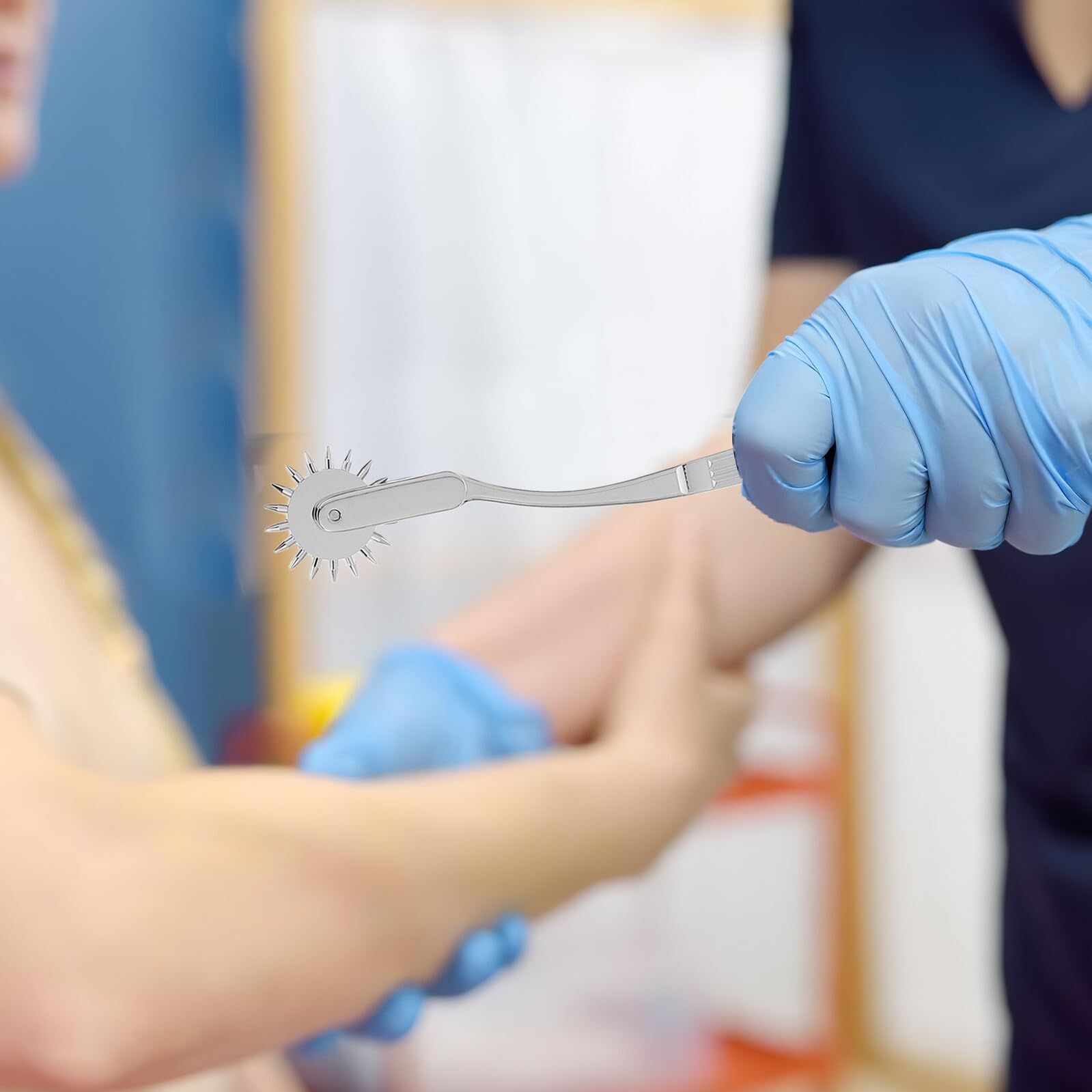 Martello da Percussione Diagnostico 5 Pezzi in Lega di Zinco Nero | Impugnatura Ergonomica in Abs, Feedback Preciso, Set 1 Confezione per Clinica e Ambienti Sanitari