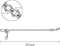 Vista 9 de Mogoko Cinturón de seguridad de acero inoxidable para perro sin masticar, cable de sujeción de seguridad para vehículos de mascotas, correa