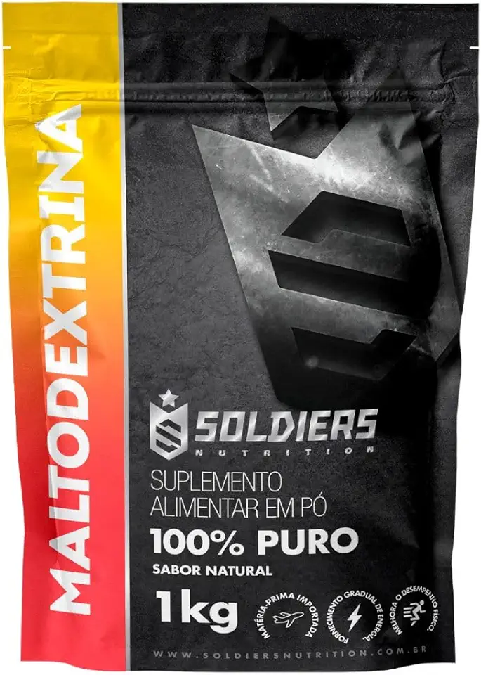 Maltodextrina 1Kg - 100% Puro Importado - Soldiers Nutrition
