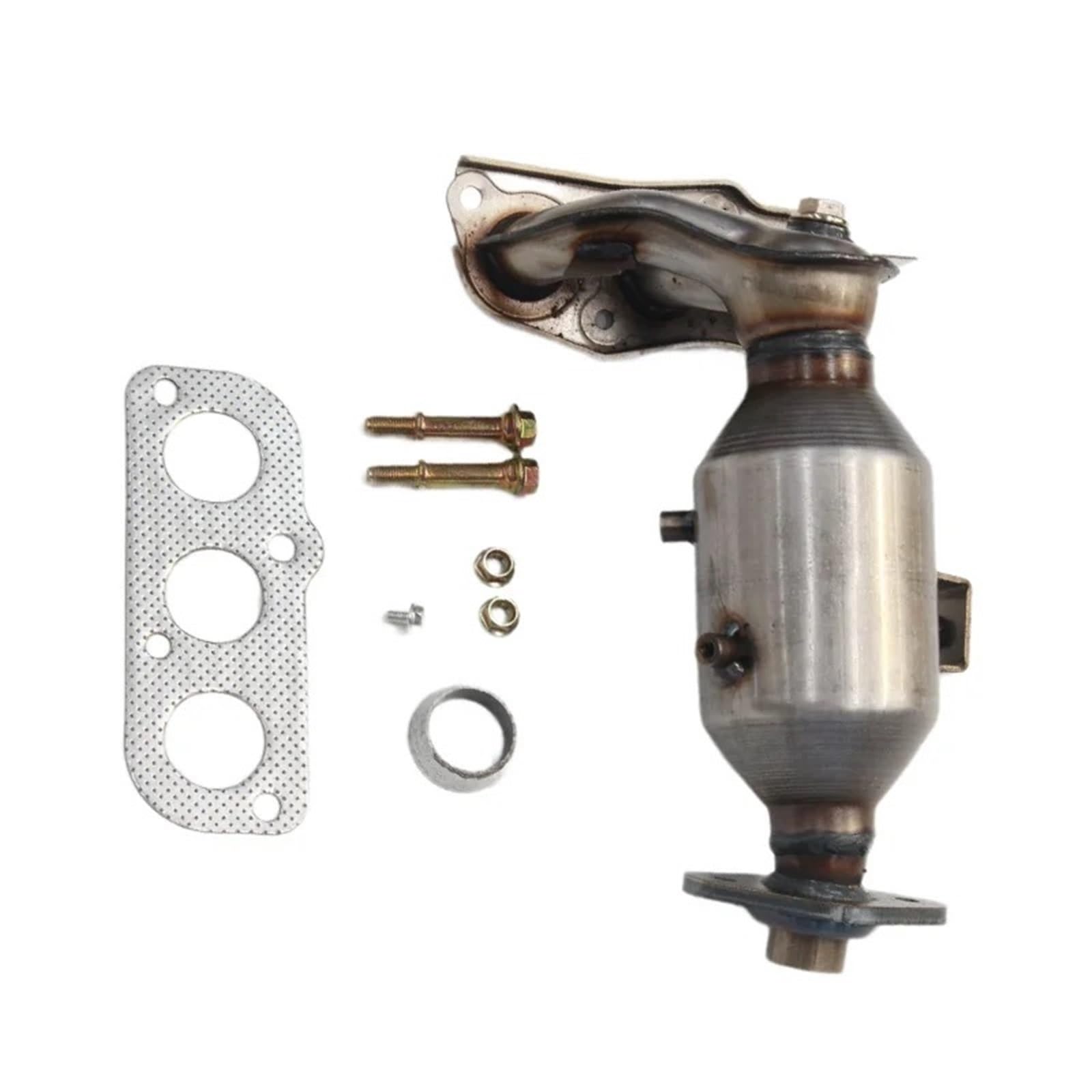 Uniwersalny katalizator z wlotem/wylotem Katalizator z zestawem uszczelek pasuje do Toyoty Aygo pasuje do Peugeota 107 pasuje do Citroena 1.0L Katalizator spalin