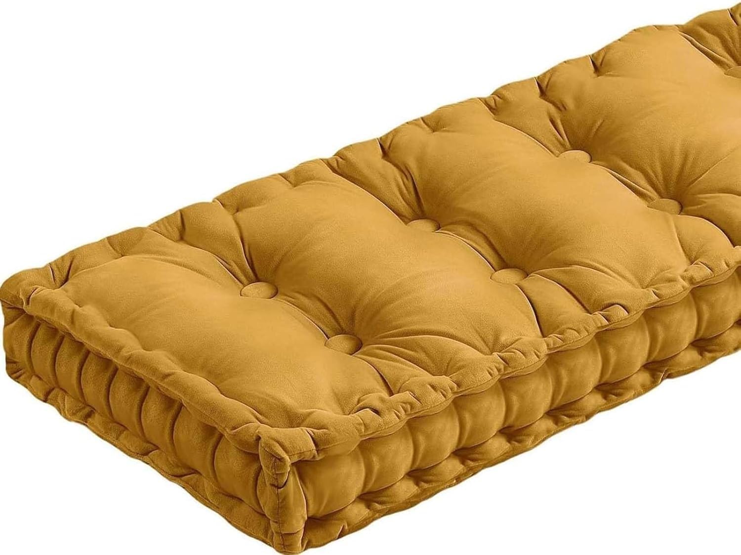 Coussin de banc en velours épais pour soulager les assises dures du mobilier