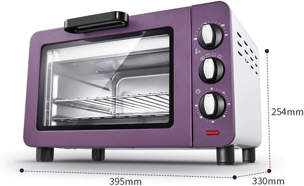 Mini 15L Toaster Oven, Multi-function Stainless Steel Finish with Timer - Toast Bake Broil, Natural Convection 1200 Watts of Power