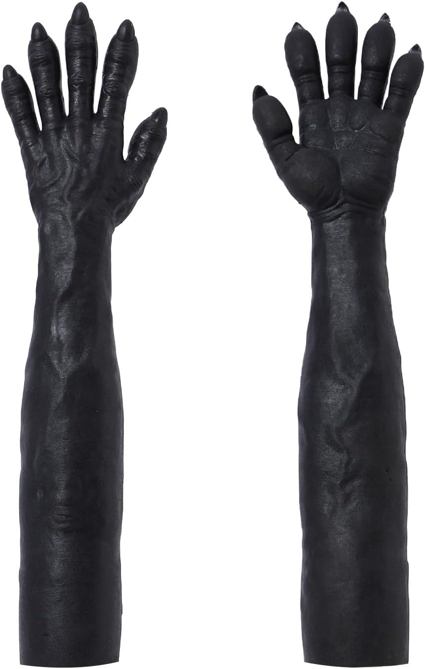 SMITIZEN Silicone Beast Paws Dragon Werewolf Claws Monster Animal Gloves for Adult Roleplay Masquerade Cosplay Costume (Monster Gloves)