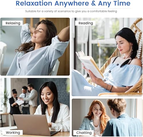 Miniatura 6 de Almohadilla térmica para microondas con funda lavable, 8 x 12 pulgadas, almohadilla térmica multiusos para microondas para cuello y hombros, bolsa