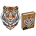 Unidragon Puzzle in legno, ideale come regalo per adulti e bambini, puzzle di forma unica, bella tigre, 24,9 x 31,2 cm, 181 pezzi, misura media