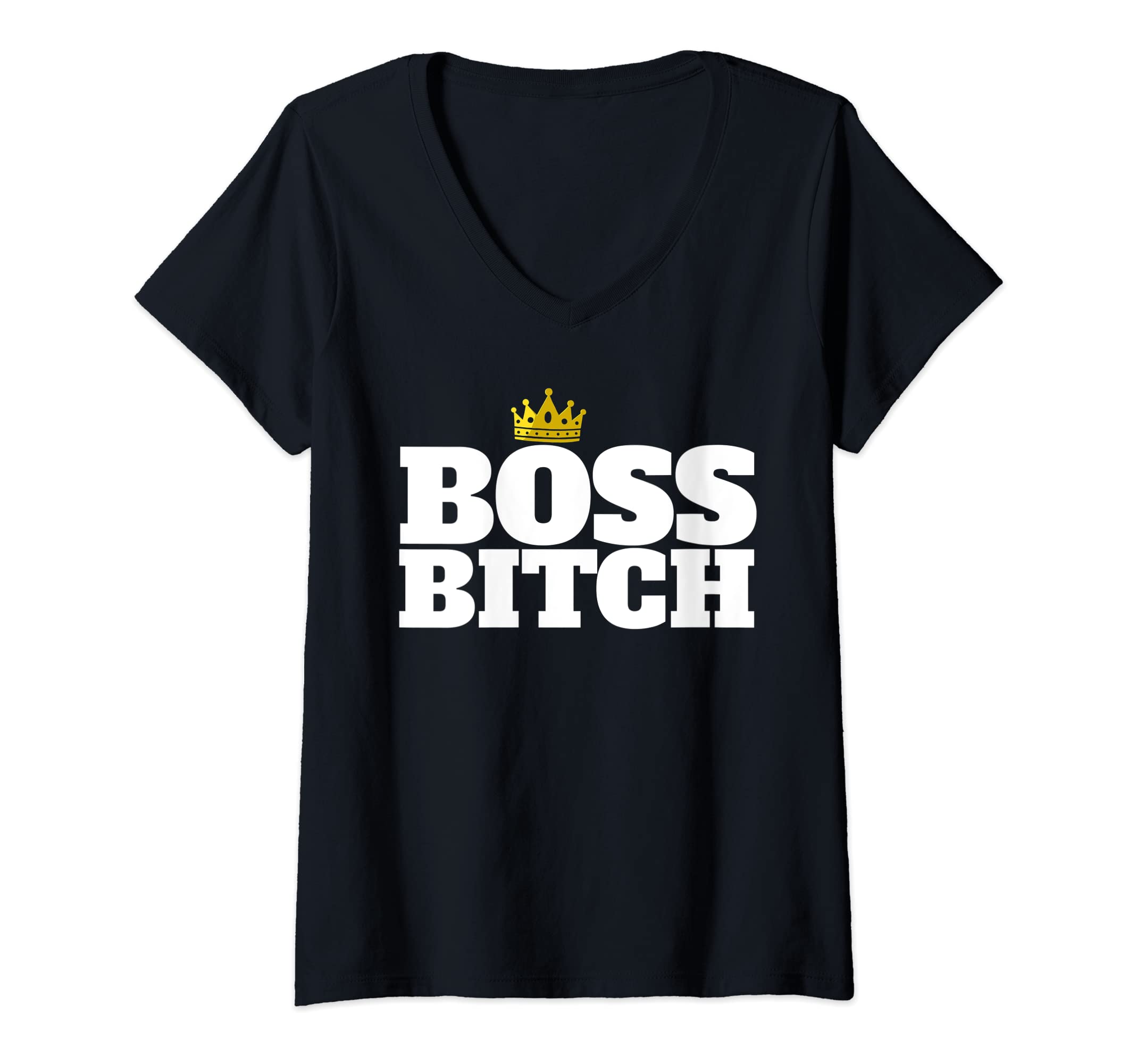 Boss BitchWomens Boss Bitch V-Neck T-Shirt