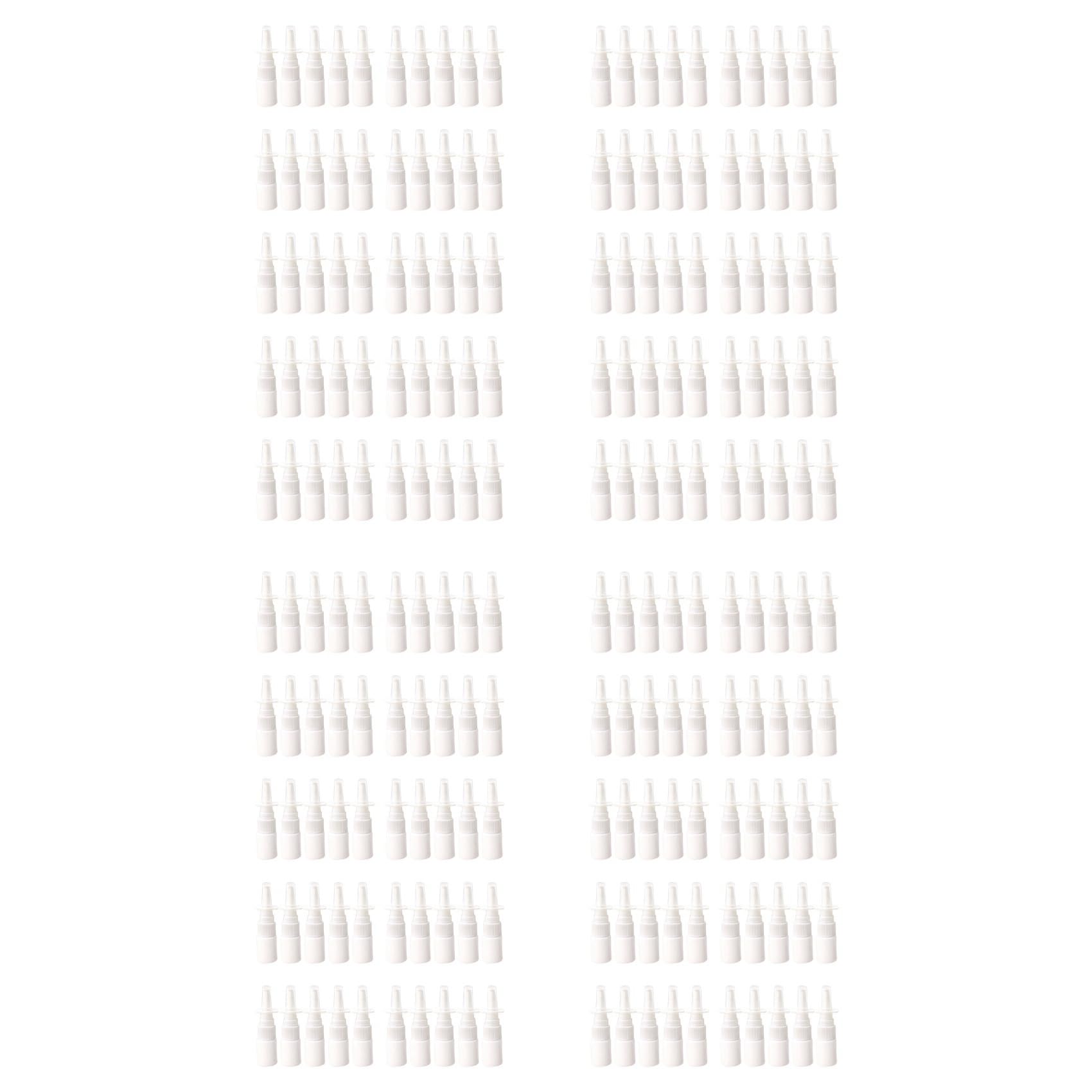 Jnchdghwa 200Pcs 10Ml Bottle Refillable Plastic Mist Nose Nasal Sprayer