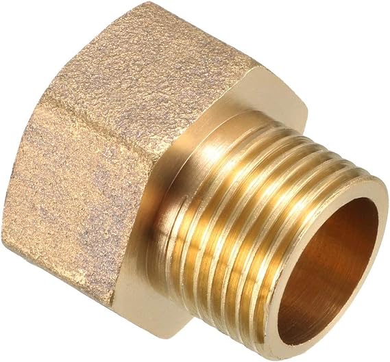 XYWHPGV Brass Pipe Fitting, Adapter, 3/8 PT Male Coupling x 1/2 PT Female (3f56b b9ecc e0c37 8f3c5 f90bd 51268