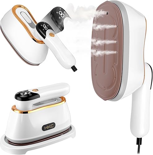 Miniatura 8 de Biupky - Mini plancha de vapor para ropa, vaporizador portátil para ropa, plancha de viaje, micro plancha de vapor, mini vaporizador de mano,