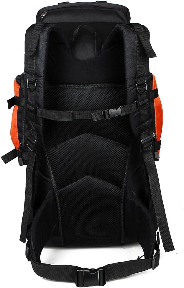 UNISTRENGH 55L Hiking Backpack Outdoor Waterproof Daypack for Sport Camping Fishing Travel Climbing Mountaineering Cycling (Blue)