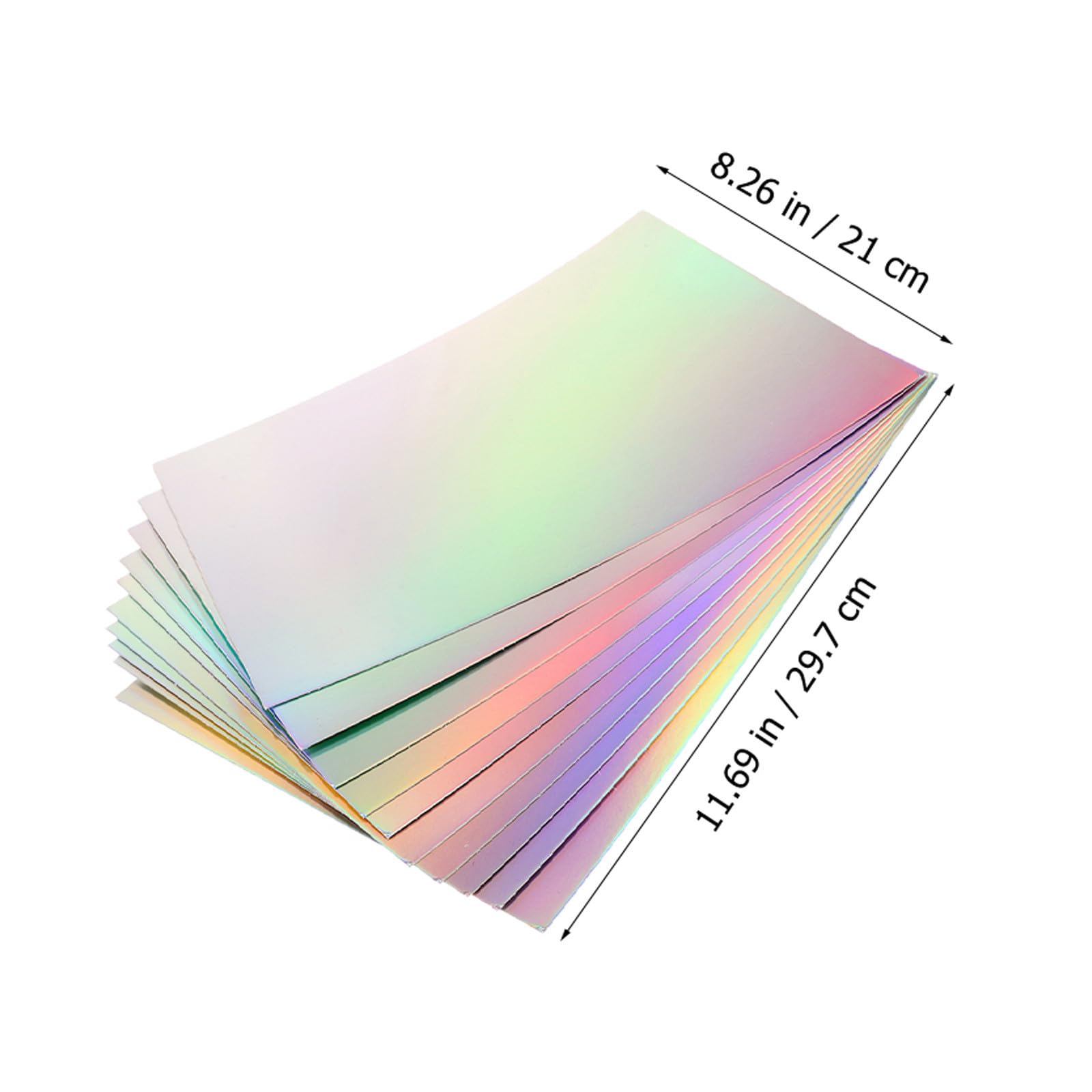 Carta Cartoncino Olografica 40 Fogli 297x210 Mm per Lavori Creativi